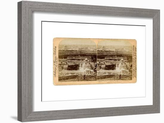 Jerusalem, as Seen from the Mount of Olives, Palestine, 1897-Underwood & Underwood-Framed Giclee Print