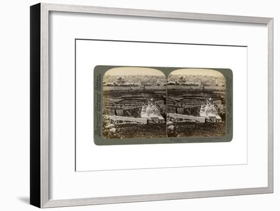 Jerusalem, as Seen from the Mount of Olives, Palestine, 1901-Underwood & Underwood-Framed Giclee Print
