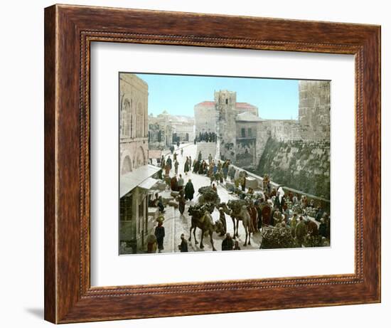 Jerusalem: Bazaar, C1900-null-Framed Photographic Print