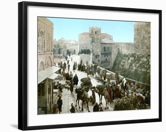 Jerusalem: Bazaar, C1900-null-Framed Photographic Print