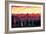 Jerusalem - Eternal City With Golden Sky-Markus Bleichner-Framed Art Print