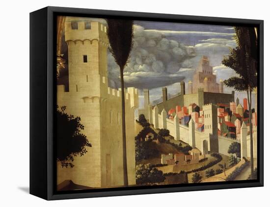 Jerusalem, from Deposition of Christ, 1435, from Holy Trinity Altarpiece (Detail)-Fra Angelico-Framed Premier Image Canvas