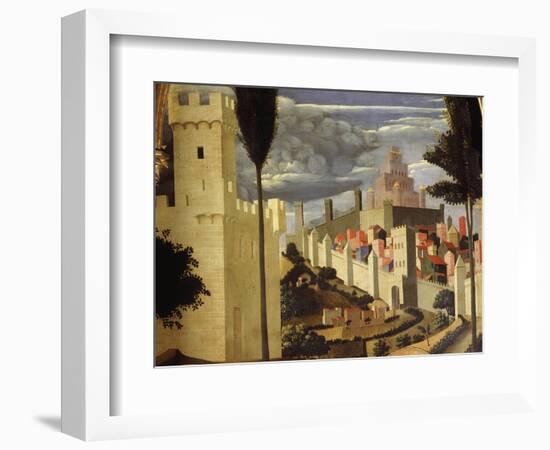Jerusalem, from Deposition of Christ, 1435, from Holy Trinity Altarpiece (Detail)-Fra Angelico-Framed Giclee Print