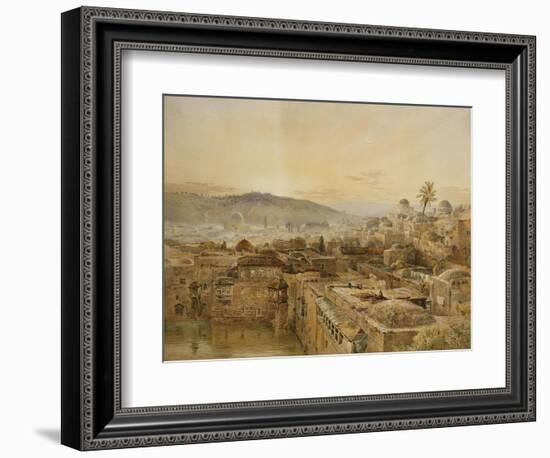 Jerusalem from Mount Zion-Nathaniel Everett Green-Framed Giclee Print