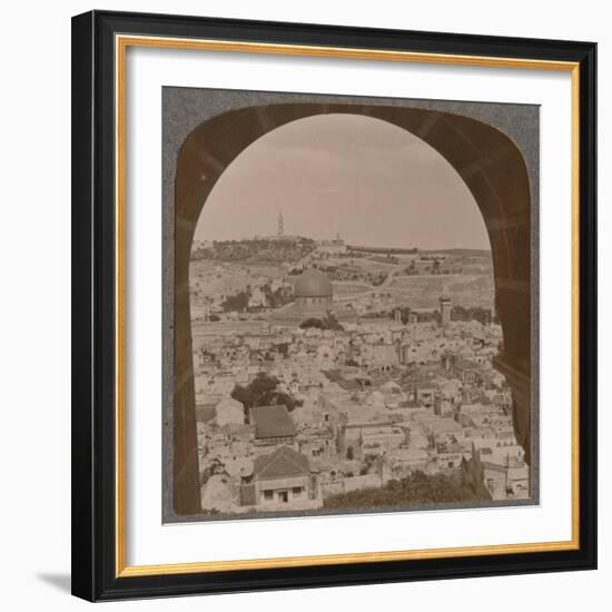 'Jerusalem from the belfry of the Protestant Church', c1900-Unknown-Framed Photographic Print