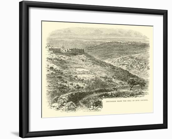 Jerusalem from the Hill of Evil Counsel-null-Framed Giclee Print