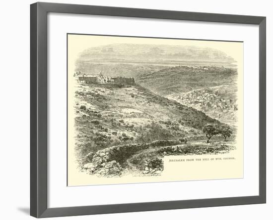 Jerusalem from the Hill of Evil Counsel-null-Framed Giclee Print