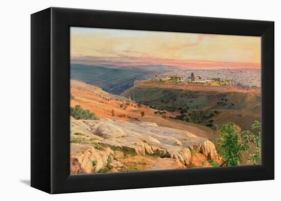 Jerusalem from the Mount of Olives, 1859-Edward Lear-Framed Premier Image Canvas