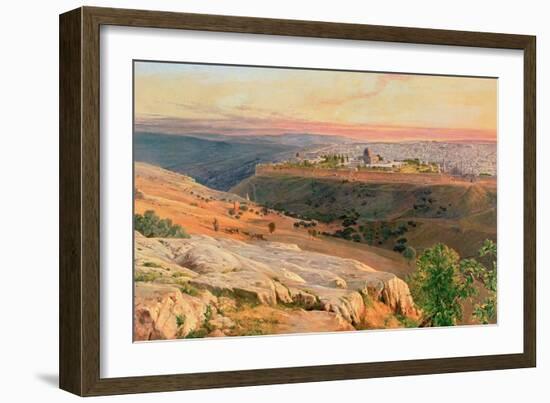 Jerusalem from the Mount of Olives, 1859-Edward Lear-Framed Giclee Print