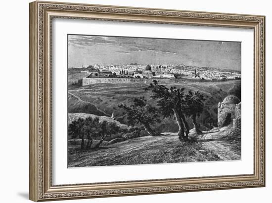 Jerusalem, from the Mount of Olives, 1902-null-Framed Giclee Print