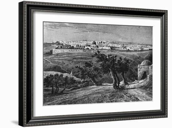 Jerusalem, from the Mount of Olives, 1902-null-Framed Giclee Print