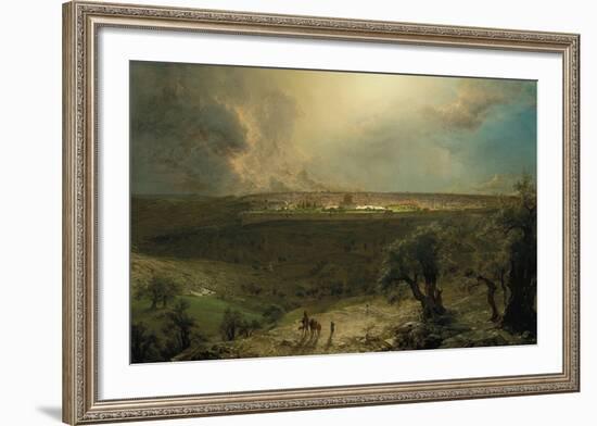 Jerusalem from the Mount of Olives-Frederic Edwin Church-Framed Premium Giclee Print