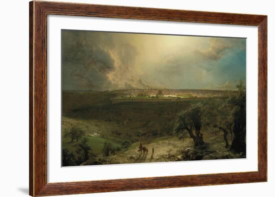 Jerusalem from the Mount of Olives-Frederic Edwin Church-Framed Premium Giclee Print