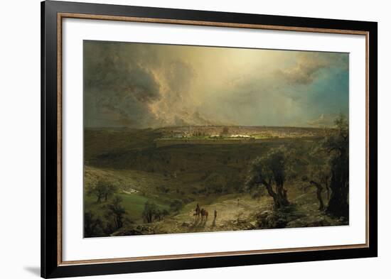 Jerusalem from the Mount of Olives-Frederic Edwin Church-Framed Premium Giclee Print