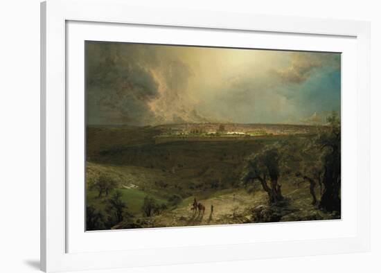 Jerusalem from the Mount of Olives-Frederic Edwin Church-Framed Premium Giclee Print