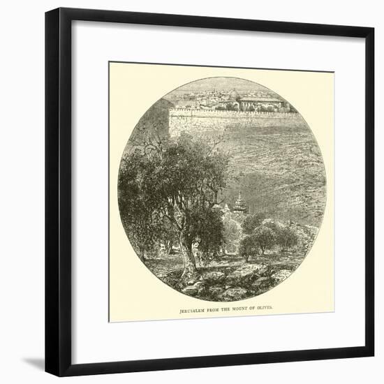 Jerusalem from the Mount of Olives-null-Framed Giclee Print