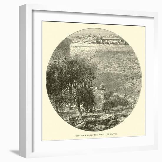 Jerusalem from the Mount of Olives-null-Framed Giclee Print