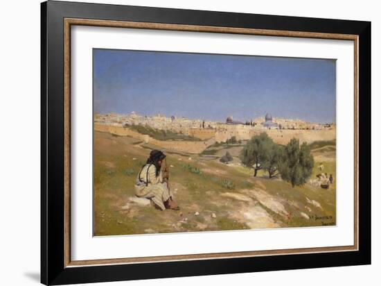 Jerusalem from the South East-Hans Andersen Brendekilde-Framed Giclee Print