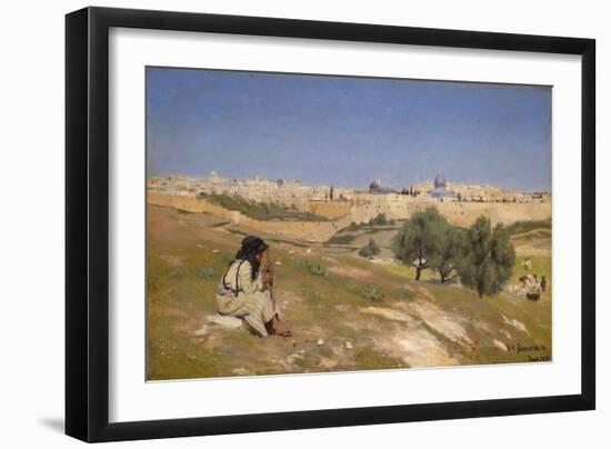 Jerusalem from the South East-Hans Andersen Brendekilde-Framed Giclee Print