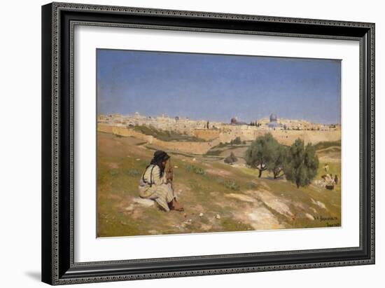 Jerusalem from the South East-Hans Andersen Brendekilde-Framed Giclee Print