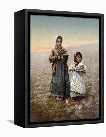 Jerusalem Girls, C1900-null-Framed Premier Image Canvas