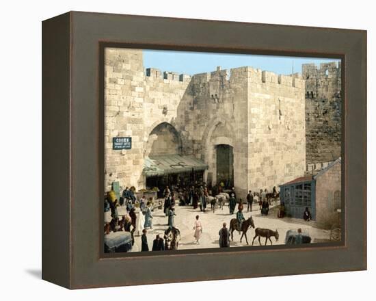 Jerusalem: Jaffa Gate-null-Framed Premier Image Canvas