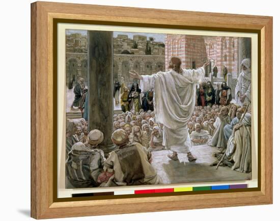 Jerusalem, Jerusalem', Illustration for 'The Life of Christ', C.1886-96-James Tissot-Framed Premier Image Canvas