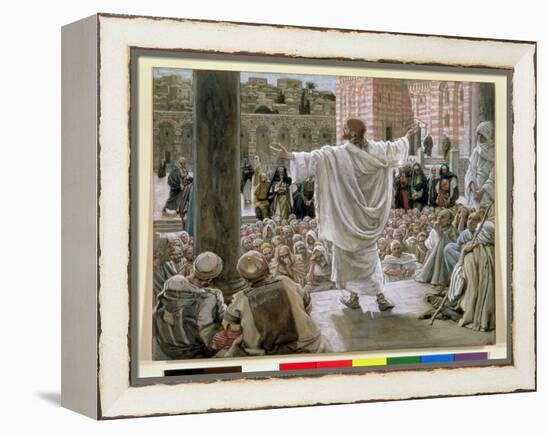 Jerusalem, Jerusalem', Illustration for 'The Life of Christ', C.1886-96-James Tissot-Framed Premier Image Canvas