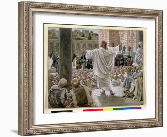 Jerusalem, Jerusalem', Illustration for 'The Life of Christ', C.1886-96-James Tissot-Framed Giclee Print