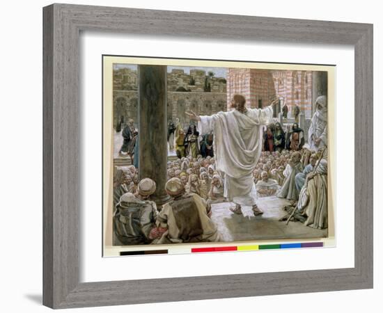 Jerusalem, Jerusalem', Illustration for 'The Life of Christ', C.1886-96-James Tissot-Framed Giclee Print