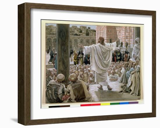 Jerusalem, Jerusalem', Illustration for 'The Life of Christ', C.1886-96-James Tissot-Framed Giclee Print