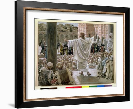 Jerusalem, Jerusalem', Illustration for 'The Life of Christ', C.1886-96-James Tissot-Framed Giclee Print