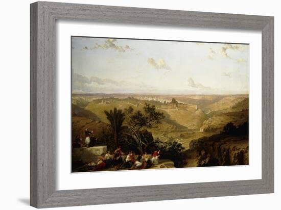 Jerusalem (looking South)-David Roberts-Framed Giclee Print