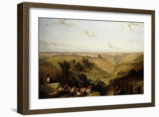 Jerusalem (looking South)-David Roberts-Framed Giclee Print