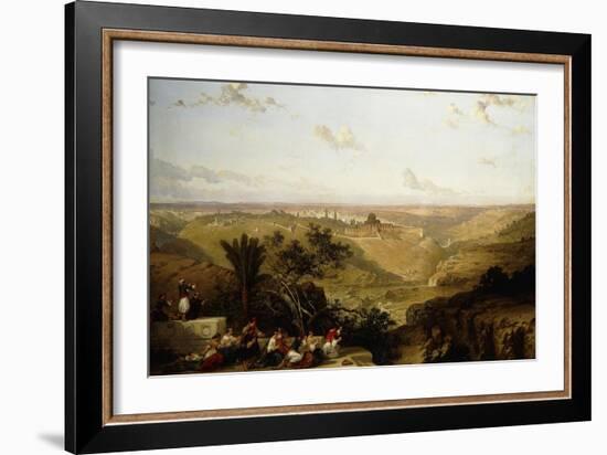 Jerusalem (looking South)-David Roberts-Framed Giclee Print