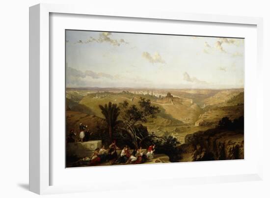 Jerusalem (looking South)-David Roberts-Framed Giclee Print