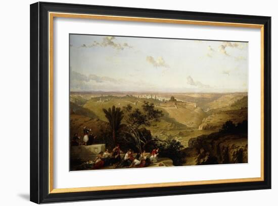 Jerusalem (looking South)-David Roberts-Framed Giclee Print