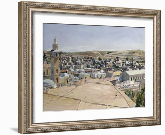 Jerusalem, Looking to Mount Scopus-David Bomberg-Framed Giclee Print