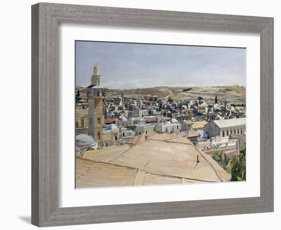 Jerusalem, Looking to Mount Scopus-David Bomberg-Framed Giclee Print
