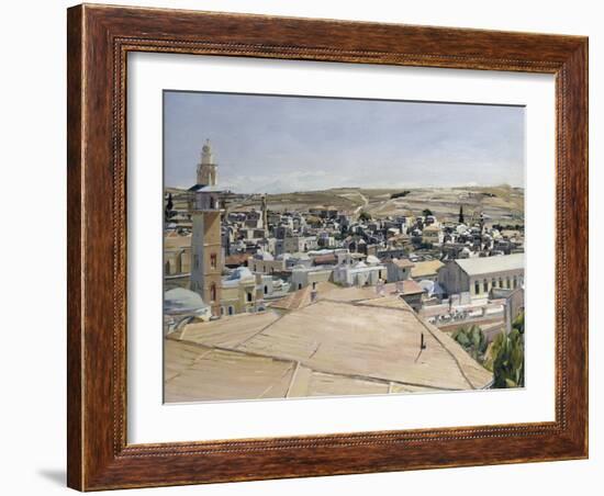 Jerusalem, Looking to Mount Scopus-David Bomberg-Framed Giclee Print