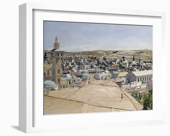 Jerusalem, Looking to Mount Scopus-David Bomberg-Framed Giclee Print