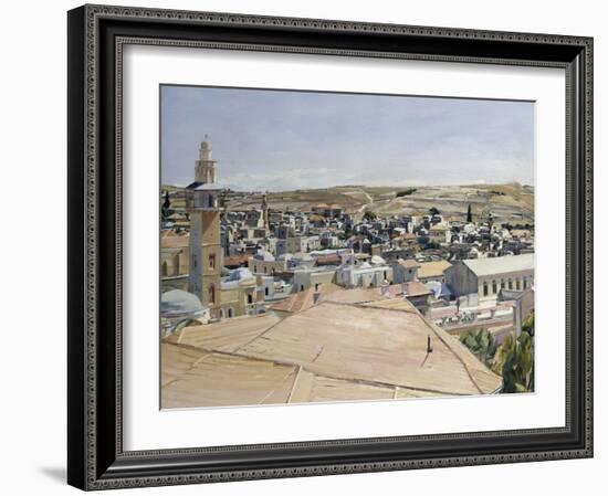 Jerusalem, Looking to Mount Scopus-David Bomberg-Framed Giclee Print