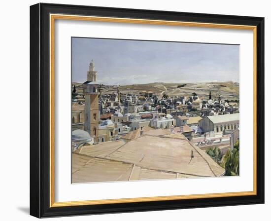 Jerusalem, Looking to Mount Scopus-David Bomberg-Framed Giclee Print