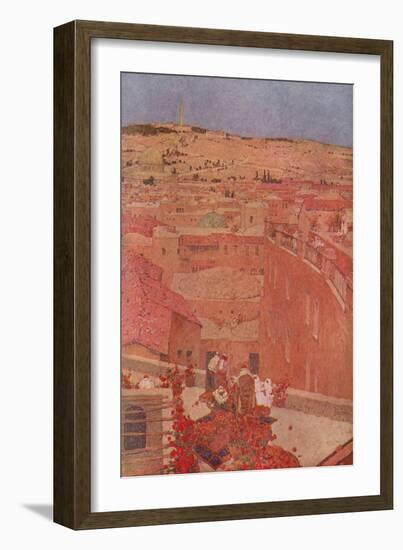 Jerusalem, Mount Olives-Jules Guerin-Framed Art Print