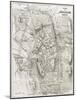 Jerusalem Old Map-marzolino-Mounted Art Print