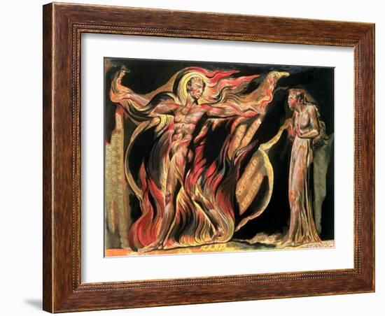 Jerusalem the Emanation of the Giant Albion, "Such Visions Have Appeared to Me," 1804-William Blake-Framed Giclee Print