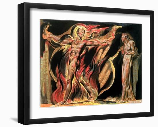 Jerusalem the Emanation of the Giant Albion, "Such Visions Have Appeared to Me," 1804-William Blake-Framed Giclee Print