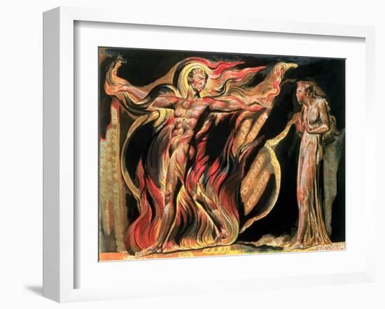 Jerusalem the Emanation of the Giant Albion, "Such Visions Have Appeared to Me," 1804-William Blake-Framed Giclee Print