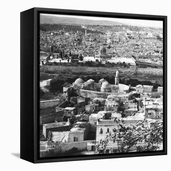 Jerusalem the Holy City, Goal of the Crusaders, Rescued Forever from the Turks, 1917-English Photographer-Framed Premier Image Canvas