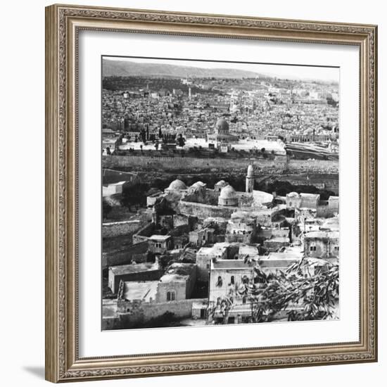 Jerusalem the Holy City, Goal of the Crusaders, Rescued Forever from the Turks, 1917-English Photographer-Framed Photographic Print